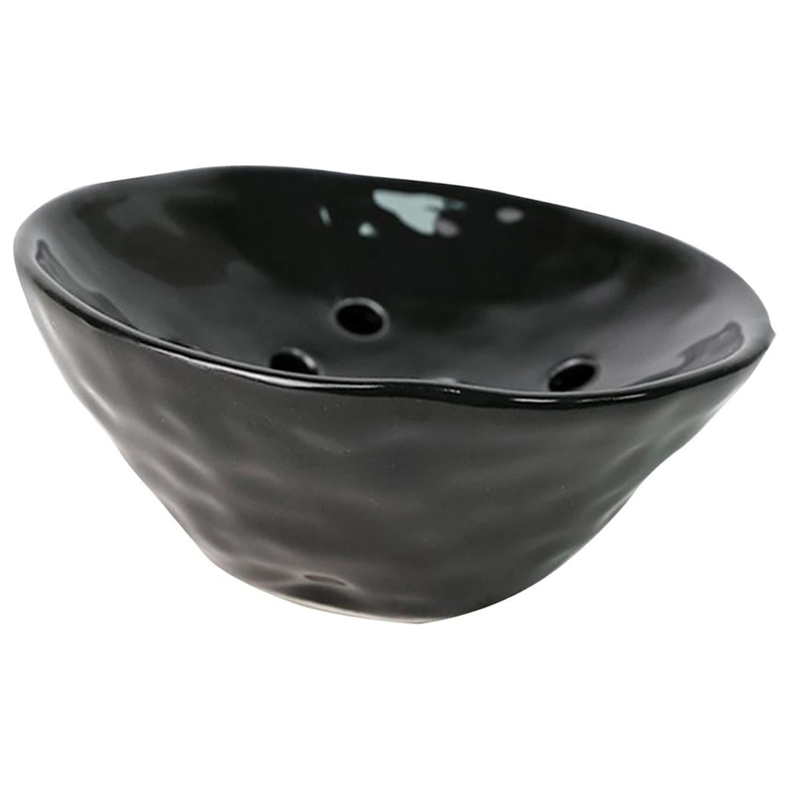 Magideal - Arreglo Floral Tazón Dispositivos De Soporte Floral Adorno Multipropósito Cerámica Flor Creativa Rana Florero Con Agujeros Para Jardín Boda Cumpleaños Negro