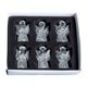 thumbnail image 1 of 6 Piezas Decoraciones Colgantes Para árbol De Navidad Accesorio Para Fotografía De Interior Dormitorio Con Chimenea 2,1 Cm X 4,2 Cm Plata, 1 of 5