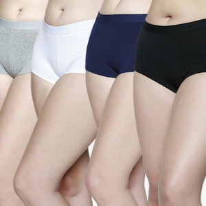 Pack 4X Pantaleta Algodón P414.011M-Azu Kayser