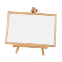 Bothyi - Pizarra De Madera Pequeña Con Soporte Para Bodas Y Eventos, Multiusos, Color Blanco