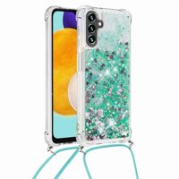 Funda Foxdock Para Samsung Galaxy A13 5G Con Cuerda Ajustable, Brillo Líquido, Protección Antigolpes Y Lente – Ideal Para Regalo