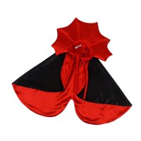 Magideal - Traje De Cosplay Para Mascotas De Halloween, Arnés Ajustable, Ropa, Capa, Accesorios Para Fotos, Decoración, Vestido Malvado, Disfraces De Mascotas De
