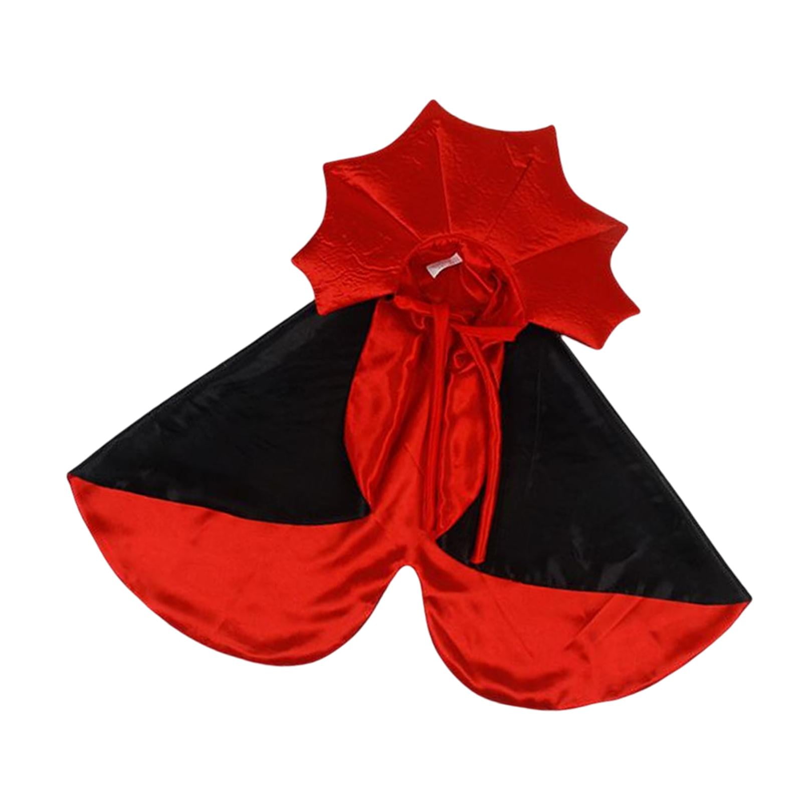 Magideal - Traje De Cosplay Para Mascotas De Halloween, Arnés Ajustable, Ropa, Capa, Accesorios Para Fotos, Decoración, Vestido Malvado, Disfraces De Mascotas De