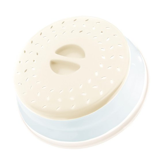 Funda antisalpicaduras para microondas JYYHSF, 27 cm, plegable, color beige