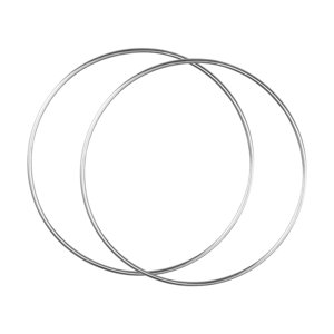 Magideal - 2X Metal Hoops Floral Hanging Crafts Decoración Del Hogar, Versátiles De Corona Versátiles Para Hacer El Cumpleaños De De Bodas , Diámetro 40 Cm