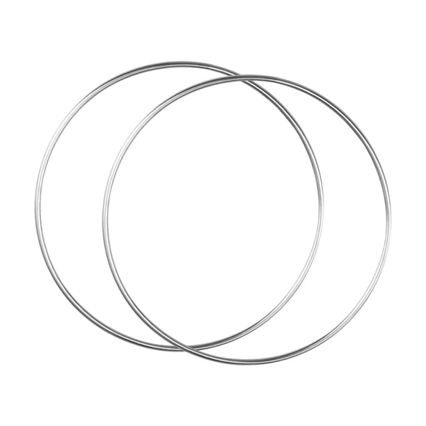 2x Metal Hoops Floral Hanging Crafts Decoración del hogar, Versátiles de corona versátiles para hacer el cumpleaños de de bodas , Diámetro 40 Cm