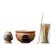 thumbnail image 5 of Kit para preparar té matcha con batidor y cuenco, cerámica artesanal y bambú, utensilios únicos de regalo con soporte para batidor cuenco para matcha. cuenco 123x72cm, 5 of 5