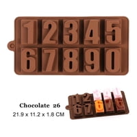 Genérico - Molde De Silicona Chocolate Diferente Modelos Repostería