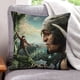 thumbnail image 1 of Jack el Caza Gigantes Fundas de almohada de terciopelo con tema, regalos de funda de almohada, decoración para el hogar, cojín de lanzar, regalo de cumpleaños para fans y parejas. 45cm x 45cm., 1 of 6