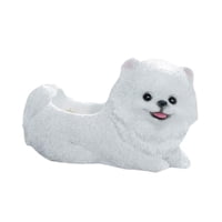 Bothyi - Figura De Perro Pomerania, Escultura Realista Para Decoración Del Hogar Y El Jardín.