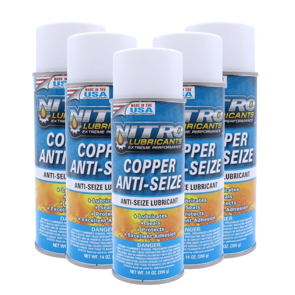 Lubricante antiadherente Nitro 396 g, paquete de 5, alta temperatura