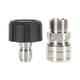 thumbnail image 1 of 2 Piezas Adaptador Para Lavadora A Presión Accesorios Latón 3/8 "conector De Liberación Rápida Diámetro Interior 15mm, 1 of 5