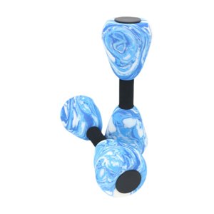Ioensy - 2 Mancuernas Acuáticas Portátiles Para Ejercicios De Fitness En Piscina, Color Azul Y Blanco.