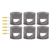 Bothyi - 6 Piezas Ganchos De Techo Modernos Para Lámpara Colgante Gancho De Cable De Fácil Instalación Negro