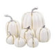 thumbnail image 2 of 7 Piezas De Calabazas Falsas, Modelo De Bricolaje, Calabazas Falsas De Espuma Para La Mesa De Halloween, Otoño, Blanco, 2 of 3