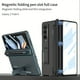 thumbnail image 2 of For Samsung FOLD4 5G Mobile Phone Case W23 Protective Case Folding Screen Full-package Anti-fall With Bracket With Pen Slot Case Film Integrated Lens Protection Matte Hard Case, 2 of 3