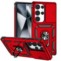 Estuche Gangxun Para Samsung Galaxy S25 Ultra, Soporte Giratorio 360°, Estilo Mecánico Y Magnético