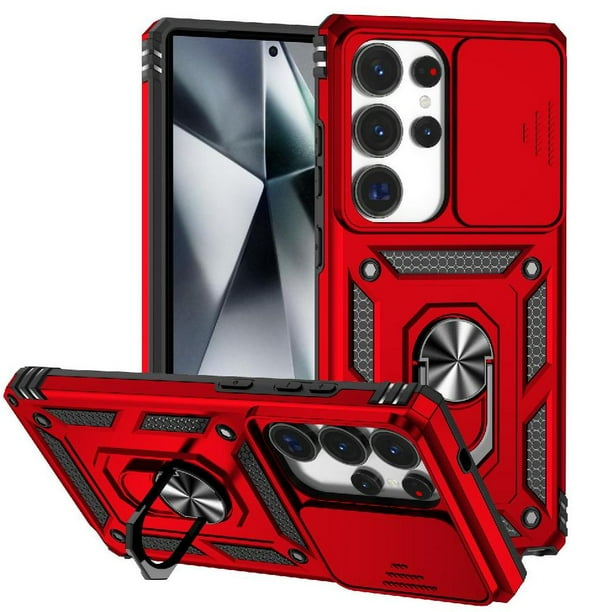 Estuche GANGXUN para Samsung Galaxy S25 Ultra, soporte giratorio 360°, estilo mecánico y magnético