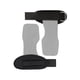 thumbnail image 4 of Envolturas De Soporte Para Muñeca De Elevación, Empuñaduras Premium Para Gimnasio, Levantamiento De Pesas Con Mancuernas, Gris, 4 of 5