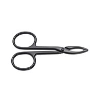 Magideal - Tijeras Profesionales Con Mango De Pinzas Para Cejas, Depilación Facial, Depilación Precisa Para Mujeres Y Niñas, Recortador De Cejas, Herramientas De Negro Recto