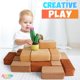 thumbnail image 3 of Set de 24 bloques de construcción Plush Blocks para niños Desert Colors, 3 of 9
