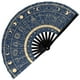 thumbnail image 1 of Ventilador de mano plegable GloFX con diseño de signos del zodíaco para rave, 1 of 3