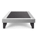 thumbnail image 2 of Base de cama europea 1 plaza 90x190 con Respaldo al piso Lino gris claro, 2 of 3