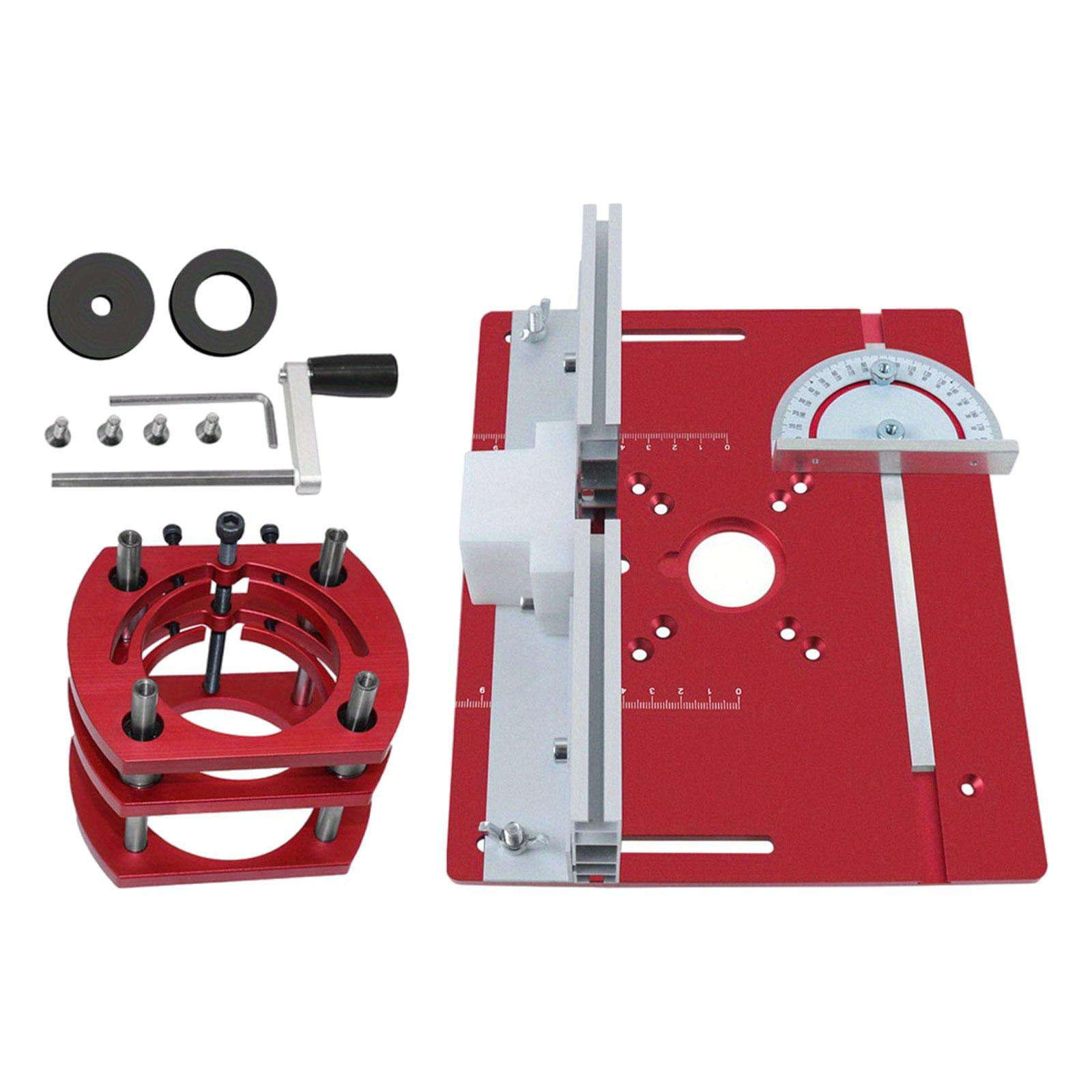 Magideal - Placa De Inserción Para Mesa De Fresado, Mesa De Grabado Y Recorte, Tablero Abatible Para Fresado De Madera Profesional, Bancos Multifuncionales Para Rojo