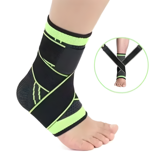 Genérica - Tobillera Deportiva Compresión Ajustable Soporte Tobillo