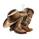 thumbnail image 2 of Sombrero De Vaquero Colgante Adorno árbol De Navidad Bolso Coche Espejo Retrovisor Colgante, 2 of 5