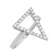 thumbnail image 1 of Anillo Sole du Soleil Lupine para mujer chapado en oro blanco de 18k, 1 of 4