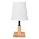 thumbnail image 1 of Lampara De Velador Lampara De Mesa Madera Cuadrado Beige, 1 of 4