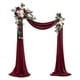 thumbnail image 5 of Conjunto de flores artificiales para decoración de bodas, ramo de seda, corona de rosas para fondo fotográfico , rojo oscuro 4, 5 of 5