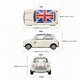thumbnail image 4 of Auto Mini Cooper 1300 (UK Flag) Escala 1:60 - Welly, 4 of 5