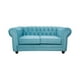 thumbnail image 1 of Sofá Chesterfield 2C Felpa Turquesa, 1 of 2