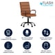 thumbnail image 2 of Silla de escritorio Flash Furniture Whitney con respaldo medio, cuero marrón, 2 of 8