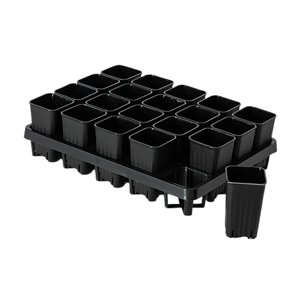 Ioensy - Maceta Reutilizable Para Plantar Verduras, Maceta Para Plántulas, Para Balcón, Cocina, 20 Rejillas
