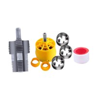 Magideal - Kit De Enhebrador De Tubos De Pvc Con Troqueles De 1/2 Pulg., 3/4 Pulg., 1 Pulg., Hogar Con Abridor De Rosca Interior, Juego De Troqueles Redondos De Sin Removedor De Cables