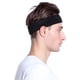 thumbnail image 4 of Paquete de 3 bandas deportivas para el sudor para hombres y mujeres. Banda de algodón absorbente de humedad para tenis, baloncesto, correr, gimnasio y hacer ejercicio., 4 of 5