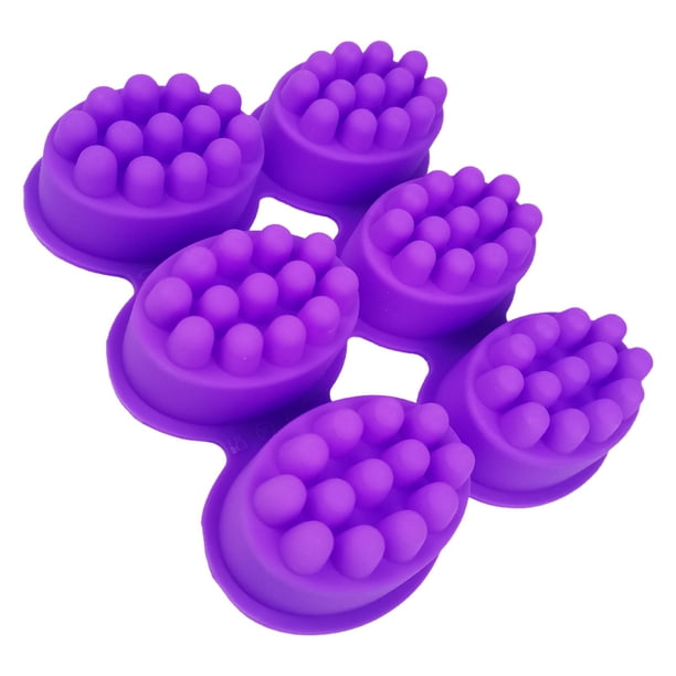 Molde De Silicona Para Jabón De 6 Cavidades, Barra De Masaje 3D, Fabricación De Moldes Para Jabón, Artesanía DIY