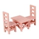 thumbnail image 2 of 1:12 Casa De Muñecas Mesa Silla Muebles Madera, Accesorios Fotográficos Rosa, 2 of 5