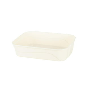 Genérico - Caja De Arena Para Gatos, Caja De Arena Abierta Para Gatos De Interior, Gatito, Conejo, Mascota Pequeña, Color Blanco
