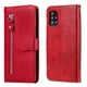 thumbnail image 1 of Funda con Cremallera para Samsung Galaxy A51 4G, Carcasa Cartera de Cuero PU con Soporte y Tarjetero, 1 of 6