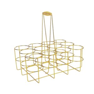 Ioensy - Portabotellas De Agua Con Capacidad Para 12 Botellas Para Deportes De Equipo Al Aire Libre En Bicicleta 29,5 Cm X 22 Cm X 32 Cm Dorado