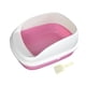 thumbnail image 3 of Bandeja De Arena Para Gatos Abierta, Caja De Arena Para Gatos Elevada, Bandeja De Arena Para Mascotas Antisalpicaduras, Rosa, Grande, 3 of 5