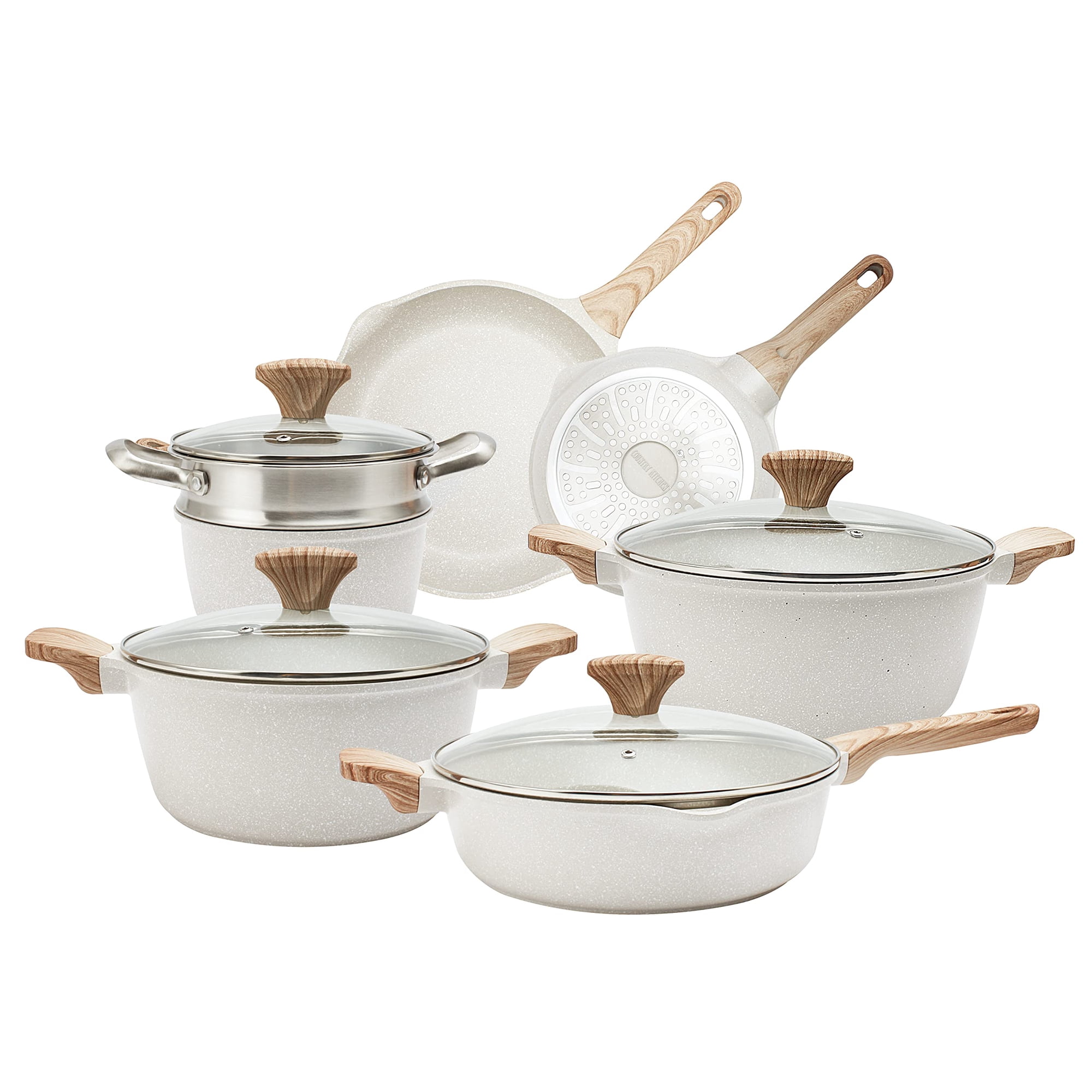Country Kitchen - Juego De Utensilios De Cocina Antiadherentes Aluminio Fundido 11 Unidades