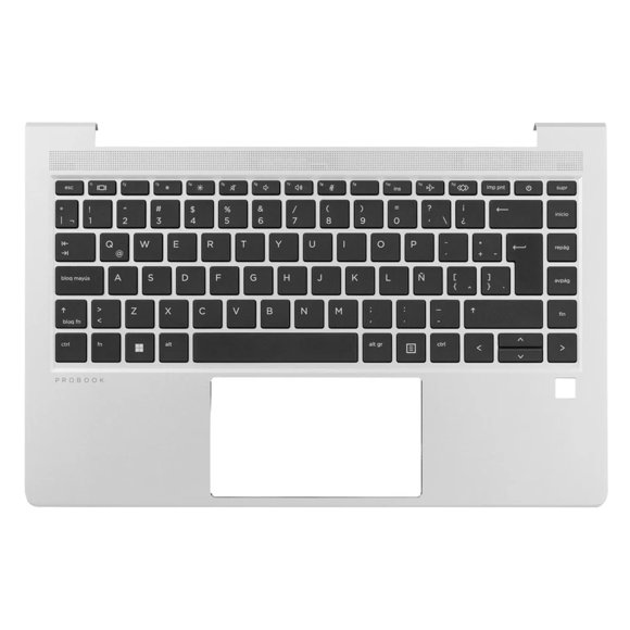 Top Cover HP Teclado Retroiluminado Español Plata para Notebook ProBook 440 445 G8 (Nuevo)