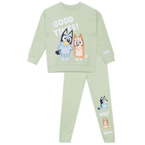 Conjunto De Ropa Bluey, Sudadera Y Pantalones Para Niños De 6 Años, Color Verde