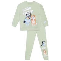Conjunto De Ropa Bluey, Sudadera Y Pantalones Para Niños De 6 Años, Color Verde