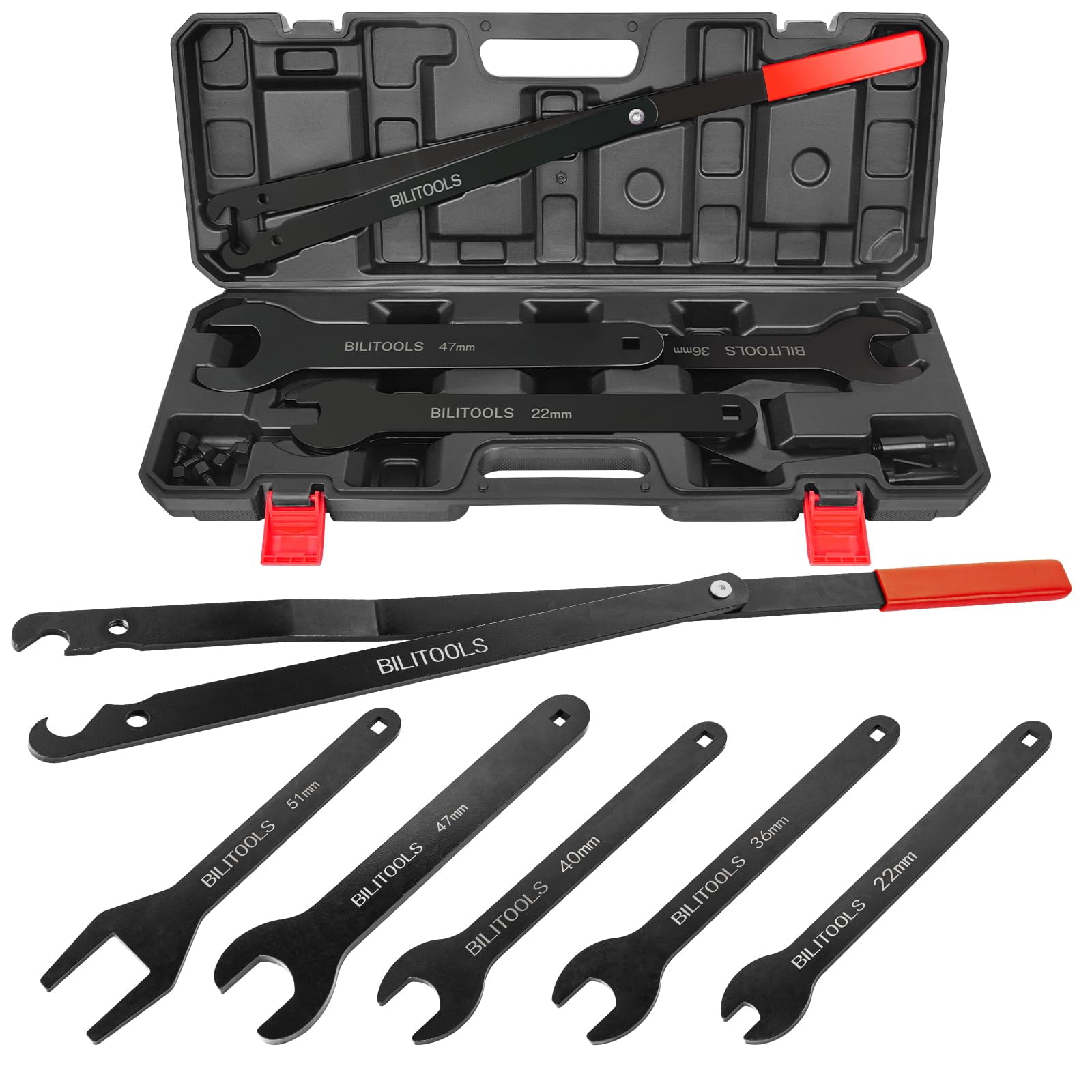 Kit De Herramientas Para Desmontar El Embrague Del Ventilador Bilitools Con Soporte Para Poleas
